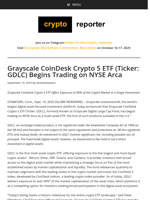 Grayscale CoinDesk Crypto 5 ETF (Ticker: GDLC) Begins Trading on NYSE Arca