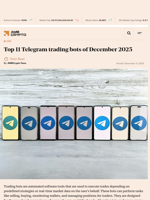 Top 11 Telegram trading bots of December 2025 - AMBCrypto