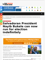 Salvadoran President Nayib Bukele can now run for election indefinitely - The Crypto News Wire