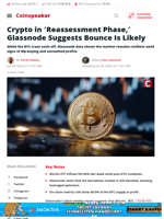 Glassnode: Crypto Market in Reassessment, Bounce Likely Ahead