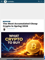 The Most Accumulated Cheap Crypto in Spring 2026 - TechBullion