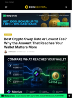 Best Crypto Swap Rate or Lowest Fee? Why the Amount That Reaches Your Wallet Matters More - CoinCentral