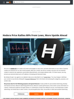Hedera Price Rallies 80% From Lows, More Upside Ahead - Brave New Coin