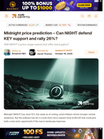 Midnight price prediction - Can NIGHT defend KEY support and rally 26%? - AMBCrypto