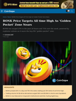 BONK Price Targets All time High As 'Golden Pocket' Zone Nears