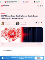 XRP News: Brad Garlinghouse Explodes on Jamie Dimon
