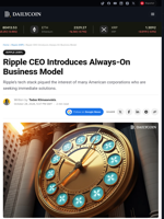 Ripple CEO Introduces Always-On Business Model - DailyCoin