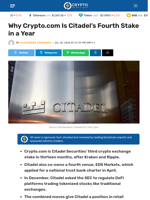 Why Crypto.com Is Citadel's Fourth Stake in a Year - Crypto News Flash