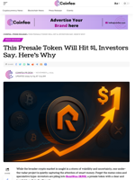 This Presale Token Will Hit $1, Investors Say. Here’s Why - Coinfea