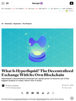 What Is Hyperliquid? The Decentralized Exchange With Its Own Blockchain - Decrypt