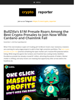 BullZilla Among Best Crypto Presales to Join Now as ADA, LINK Fall