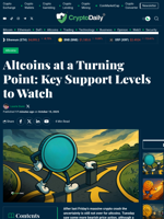 Altcoins at a Turning Point: Key Support Levels to Watch - Crypto Daily