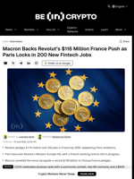 Macron Backs Revolut’s $116 Million France Push as Paris Locks in 200 New Fintech Jobs