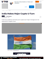 India Makes Major Crypto U-Turn