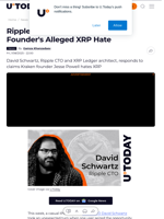 Ripple CTO Addresses Kraken Founder's Alleged XRP Hate