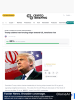 Trump claims Iran forcing ships toward US, tensions rise