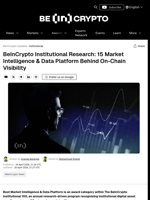 BeInCrypto Research: Top 15 Crypto Data Platforms in 2026