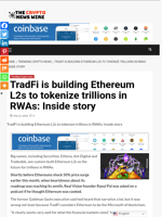 TradFi is building Ethereum L2s to tokenize trillions in RWAs: Inside story  - The Crypto News Wire