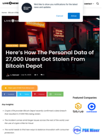 Here's How The Personal Data of 27,000 Users Got Stolen From Bitcoin Depot | Live Bitcoin News