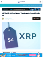 XRP To Hit $4 This Week? This Crypto Expert Thinks So
