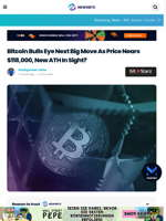 Bitcoin Bulls Eye Next Big Move As Price Nears $118,000, New ATH In Sight?