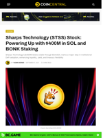 Sharps Technology (STSS) Stock: Powering Up with $400M in SOL and BONK Staking