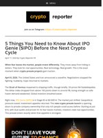 5 Things You Need to Know About IPO Genie ($IPO) Before the Next Crypto Cycle