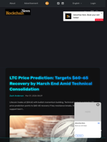 LTC Price Prediction: Targets $60-65 Recovery by March End Amid Technical Consolidation - Blockchain.News