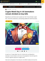 US Lawmakers Remain Divided on Comprehensive Crypto Regulations