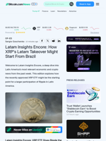 Latam Insights Encore: How XRP's Latam Takeover Might Start From Brazil – Op-Ed Bitcoin News