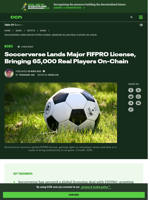 Soccerverse Lands Major FIFPRO License, Bringing 65,000 Real Players On-Chain | CCN.com