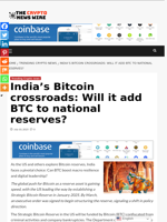 India’s Bitcoin crossroads: Will it add BTC to national reserves? - The Crypto News Wire