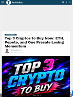 Top 3 Cryptos to Buy Now for Maximum Returns - TechBullion