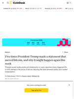 Bitcoin jumps, crashes within minutes of Trump moves, and here is why it might happen again this week