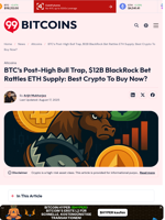Best Crypto To Buy Now As Bitcoin Dips, Ethereum Tightens