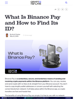 What Is Binance Pay and How to Find Its ID?