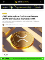 CME to Introduce Options on Solana, XRP Futures Amid Market Growth - CoinCentral