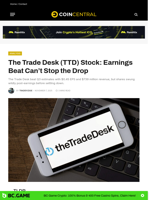 The Trade Desk (TTD) Stock: Earnings Beat Can't Stop the Drop - CoinCentral
