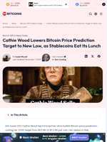 Cathie Wood Lowers Bitcoin Price Prediction Target to New Low
