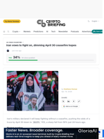 Iran vows to fight on, dimming April 30 ceasefire hopes