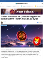 Traders Flee Shiba Inu (SHIB) for Crypto Coin Set to Blast Off 18676% From $0.20 By Q3