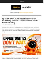 SpaceX IPO Could Redefine Pre-IPO Investing, and IPO Genie Wants Retail Buyers Ready