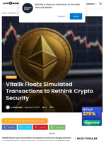 Vitalik Floats Simulated Transactions to Rethink Crypto Security | Live Bitcoin News