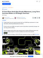 Will Pi Coin’s Price Rebound After App Studio Milestone?