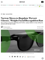 Norway Moves to Regulate 'Pervert Glasses,' Weighs Facial Recognition Ban - Decrypt