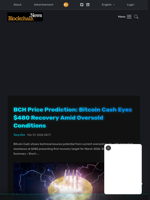 BCH Price Prediction: Bitcoin Cash Eyes $480 Recovery Amid Oversold Conditions - Blockchain.News