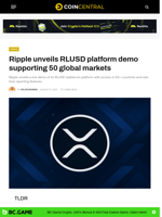 Ripple unveils RLUSD platform demo supporting 50 global markets