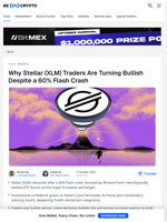 3 Factors Explain Positive Investor Sentiment for Stellar (XLM)