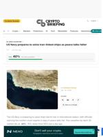 US Navy prepares to seize Iran-linked ships as peace talks falter