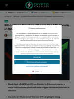 BlackRock Ditches Bitcoin for Ethereum in $561M Move—Altcoin Boom Next?